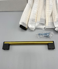 10 Pack Gold/Black Cabinet Handles – 7 1/2” Hole Centers