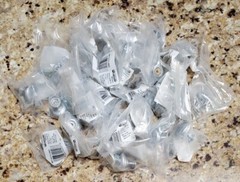 Lot of 30 Amerock Cabinet Drawer Pull Knob BP1950-26D Brushed Dull Chrome NEW
