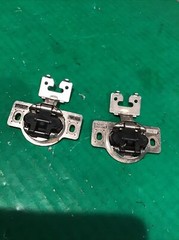 Lot of 2 MEPLA Hinge 698.256.53.00 Nickel w/510.356.00.32 Mounting Plate