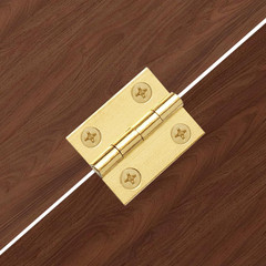 Mini Solid Brass Hinges Cabinet Drawer Butt Hinges for Jewelry Chest Wood Box,1/