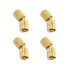 4Pcs 12mm Copper Hidden Barrel Hinge Invisible Hinges For Concealed Worktop
