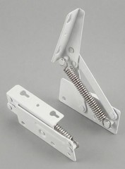 2 PCS Storage Box FlipUp Support Hinge Heavy Duty Spring Stool Chest Hardware