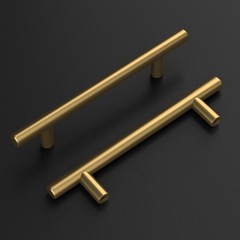 25 Pack 41/2 Inch Gold Cabinet Handles Brushed Brass Stainless Hardware
