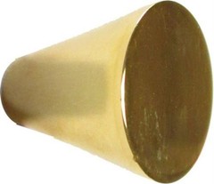 (5 Pack) 3/4 inch Mid-Century Modern Knob Cast Brass