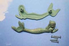 1-MERMAID HARDWARE,Mythical Decor,Beach Home Style,Dresser Pulls,Handles,HW-54