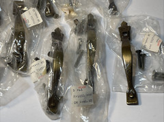 (8) Brass National Lock 3759-001 Cabinet Drawer Pull Handles Lot NOS 1980’s Vint