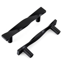 Goldenwarm 10 Pack Black Cabinet Handles Matte Black Cabinet Pulls Kitchen Dr…
