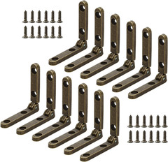 12 Pcs Bronze Hinges, 90 Degree Jewelry Box Hinge Wood Box Mini Hinge Gift Bo…