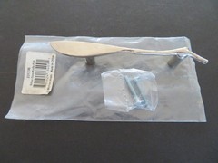Michael Aram Silver-Tone Knife Drawer Pull – Lot of 6 – Hole Spacing 3″ -Lot 4-