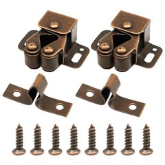 2 Pack Cabinet Latch Double Roller Catch, Heavy Duty Door Latches and Catches, I