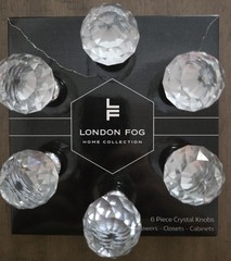 Door Crystal Knobs By London Fog 6 Total