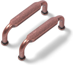 Goo-Ki 6 Pack 3 in (76mm) Hole Center Cabinet Pulls Antique Copper Zinc Alloy Ki