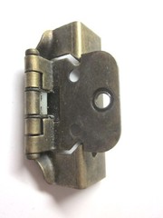Ajax 5139 USA Wrap Frame Cabinet Door Hinge 1/2″ O’lay Brass 5 Barrel Self Close