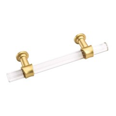Peaha 10 Pack 3 Inch Acrylic Cabinet Pulls Gold Drawer Handles Brushed Brass …