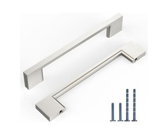 8-PACK!! Brushed Nickel Cabinet Hardware Knobs Pulls Handles Kitchen Hardware