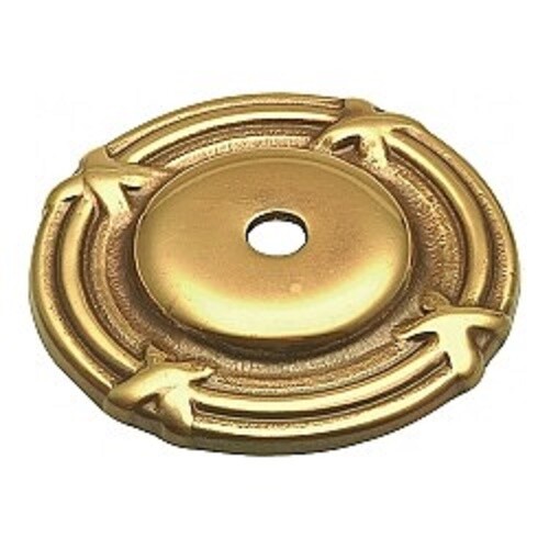 Keeler Ribbon & Reed Sherwood Antique Solid Brass 1 1/2″ Knob Backplate M106