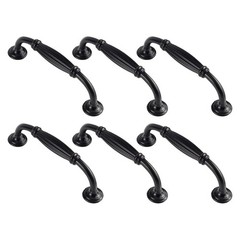 Black Modern Cabinet Handle Ergonomic Grip Aluminum Alloys Drawer Pull Hardwares