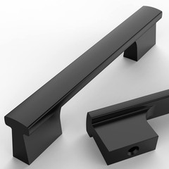 Asidrama 10 Pack 3.75 Inch(96mm) Matte Black Cabinet Pulls Kitchen Cabinet Ha…