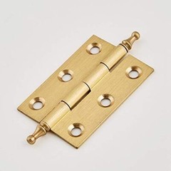 4Pack 2.5inch Decorative Solid Brass Kitchen Cabinet Hinges Furniture Cupboard