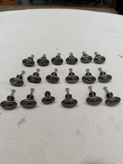 Vintage Cabinet Knobs (17) 1.5” (1) 1.25” With Screw Oil Rubbed Bronze Finish
