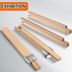 16 Pcs Wooden Drawer Slides 16″ Bottom Mount Center Guide Track Metal Glides Rai