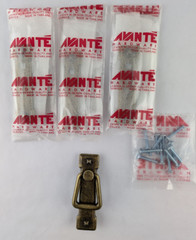 Lot of 4 – Mission Vertical Bail Pull – 2-1/4″ CTC Screws – Antique Brass Finish