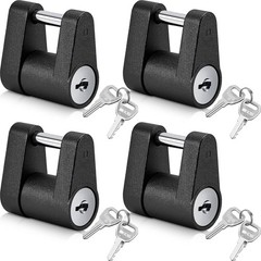 4 Pack Trailer Tongue Coupler Lock with Keys, Trailer Hitch Lock, Diameter