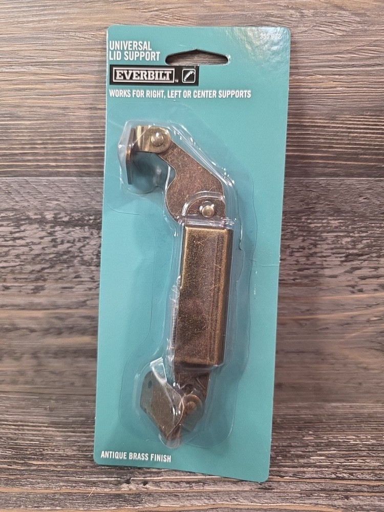 Everbilt Antique Brass Universal Lid Support Hinge Universal Mount Lot Of 6