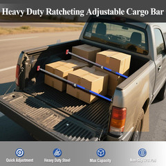 Truck Cargo Bar, 43″-77″ Adjustable Support Pole All Metal,Cabinet Jack,Truck Be