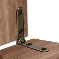 Jiozermi 12 Pcs Bronze Hinges, 90 Degree Jewelry Box Hinge Wood
