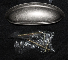 Lot of 4 Top Knobs M364 Somerset Cup Pull 3″ (c-c) in Antique Pewter NEW