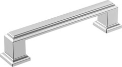 Amerock | Cabinet Pull | Polished Chrome | 3-3/4 inch (96 mm) Center-to-Center