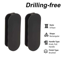 2X Self-Adhesive Cabinet Handle Kitchen Cupboard Drawer Door Wardrobe Pull Knobs