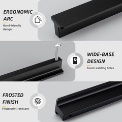 10 Pack 3 Inch Kitchen Cabinet Handles Matte Black Drawer Pulls for Bathroom …