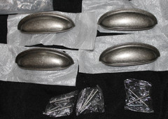 Lot of 4 Top Knobs M2193 Somerset Cup Pull 3″ (c-c) in Antique Pewter NEW