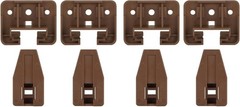 Quick-Fit 4 Pack Drawer Slide Guides with Screws – Perfect for Vintage Repairs