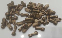 *60 NEW VINTAGE CABINET GLASS RETAINER CLIPS MADE STRONG IN THE USA 1/8″ OFFSET
