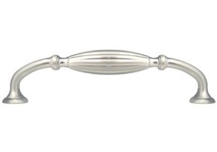Brushed Nickel Satin Nickel Kitchen Bathroom Cabinet 5″ Flute Pulls 128mm