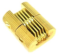 2 or 4 LG. SOLID BRASS INVISIBLE CONCEALED HIDDEN BARREL FINGER CABINET HINGE HF