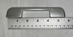 Silver Cabinet Handles Drawer Pulls 5.5″ wide with 5 inch/128mm Screw Spacing