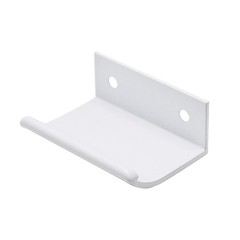 10 Pcs 1.97 Inch White Curved Edge Pull Handles, 1.26 Inch Hole Spacing