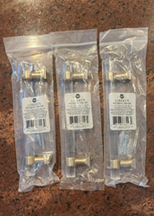 Lot of 3 Liberty 5-1/16 In. Center-to-Center Champagne Bronze and Clear Acrylic