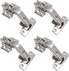 2 Pair 4 Pack 135° Lazy Susan Hinge, Adjustable Silent Kitchen Cabinet Hinges, 1