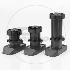Kitchen Cabinet Plinth Feet Legs Black Carcase Unit Base Plastic Adjustable Legs