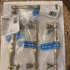 Amerock BP36594BBZ Gold Crawford 5″ (128Mm) Bar Cabinet Pull – QTY 4 NEW