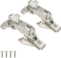Cabinet Hinges (1 Pair, 2 PCS) Face Frame 165 Degree Full Overlay Clip-On Lazy S