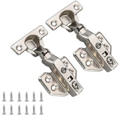 Luokim 26mm Mini Cup Soft Close Cabinet Hinges for Thin Door Full Overlay Con…