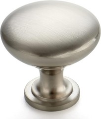 Elegant Round Brushed Nickel Drawer Pulls for Kitchen Update, 1 Pack