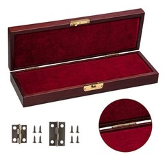 Small Hinges for Wooden Box, 30Pcs Cabinet Drawer Butt Hinges, Bronze, Iron, Pol