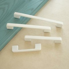 Multi-Size White Wardrobe Handles Dresser Cabinet Drawers Kitchen Cabinet Door H